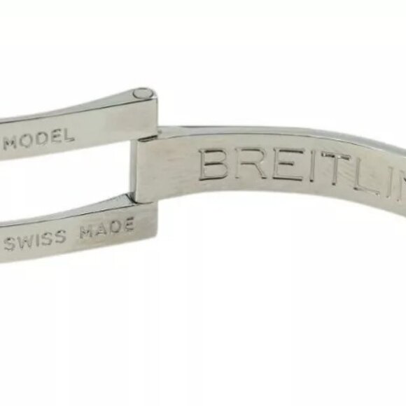 Vintage 37mm Breitling Chrono Cockpit White Dial Two Tone Auto Watch Ref B30012! - Picture 10 of 11